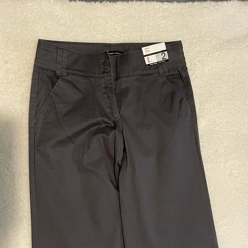 Charcoal Gray size 2 Tall Chino Pant - flare legs